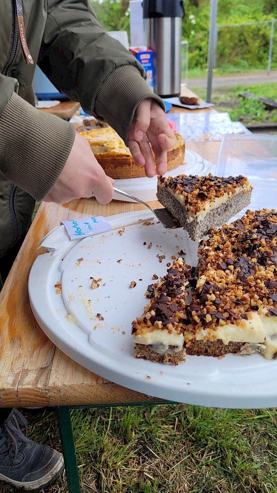 Es gab eine wunderbare Auswahl an Kuchen